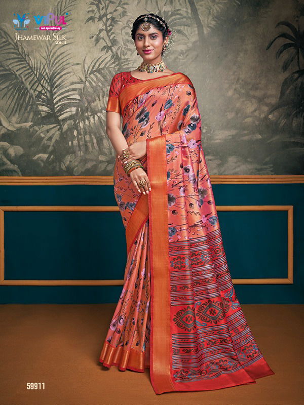 Vipul Jhamewar silk Festive Wear Wholesale Silk Saree Catalog